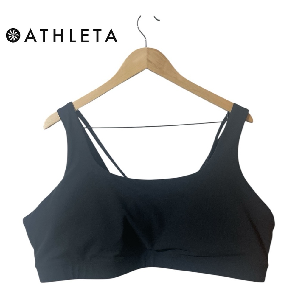 ATHLETA Exhale Bra D-DD+ NWT 3X BLACK